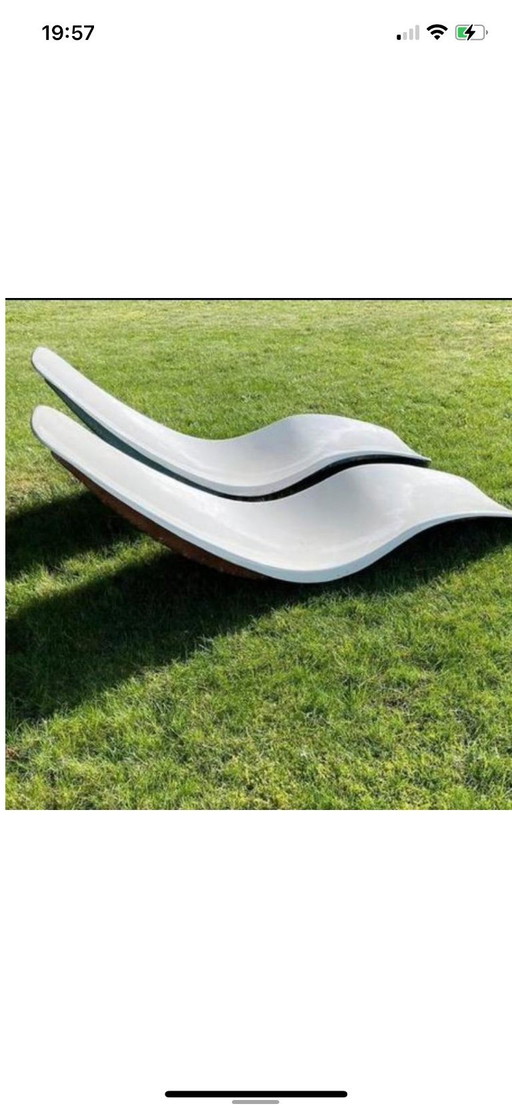 Ensemble de 2 chaises longues Eurolax R1 - Charles Zublena