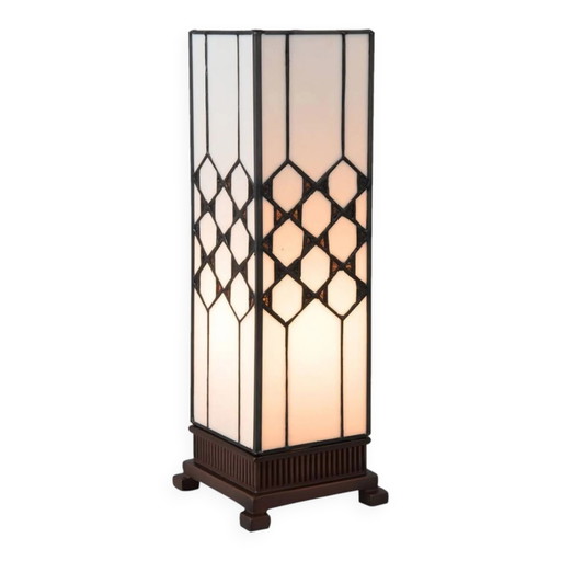 Quadratische Tiffany-Lampe