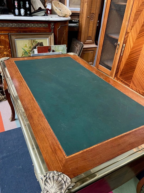 Bureau in Lodewijk XV-stijl. Inlegwerk, verguld brons. – Wood (photo 7 of 7)