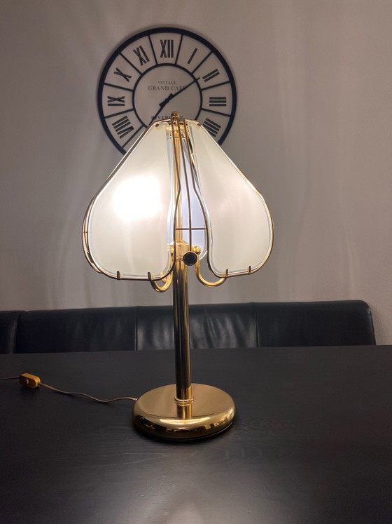 Vintage Herda Hollywood Regency lamp – Table lamps, Glass, Metal (photo 2 of 15)