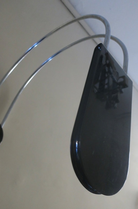 Image 1 of Mid-Century Modern boogvormige wandlamp van Bruno Gecchelin voor Skipper and Pollux, Italië, jaren 70.