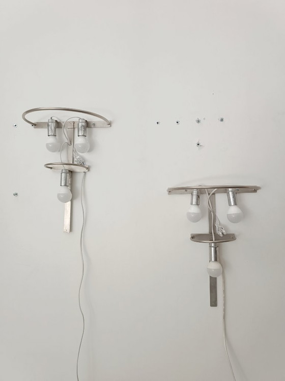 Image 1 of Set von Murano-Glas-Leuchten von Venini, 1970er Jahre