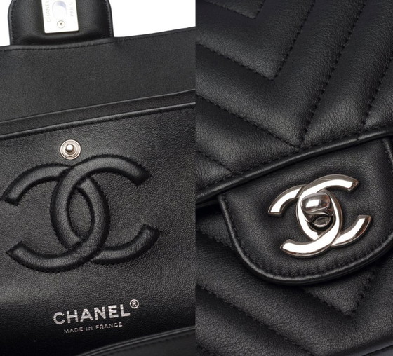 Image 1 of Sac CHANEL Timeless/Classique en Cuir Noir - 103570