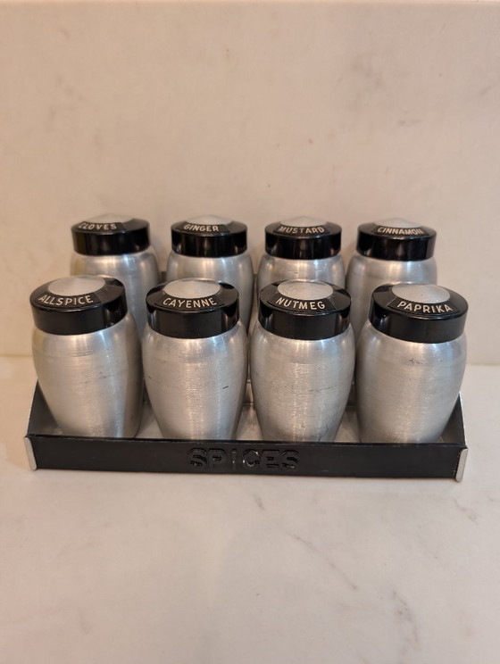 Vintage Fifties American Kromex Spice Rack MCM – Kitchen accessories, Plastic, Aluminium (photo 2 of 8)