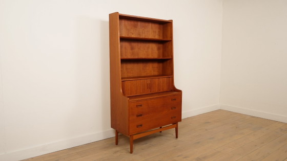 Vintage Boekenkast | Secretaire | Teak | Johannes Sorth – Boekenkasten, Wood (photo 2 of 12)