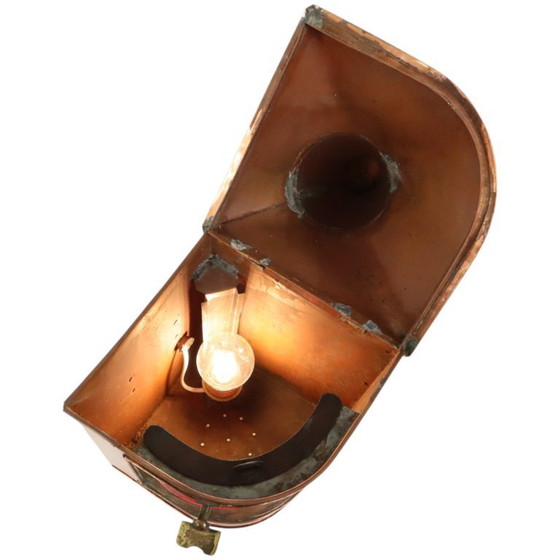 Image 1 of Large Vintage Ship's Lamp