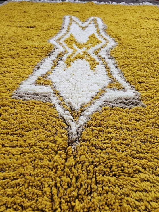 Image 1 of Alfombra marroquí hecha a mano, decorada, 200 cm x 300 cm.