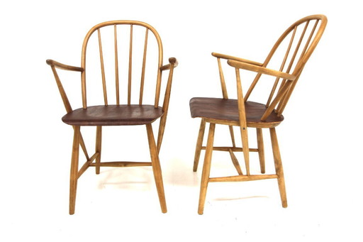 Set of 2 Scandinavian armchairs '"Mod 34T", Nässjö Stolfabrik, Nesto, Sweden, 1960