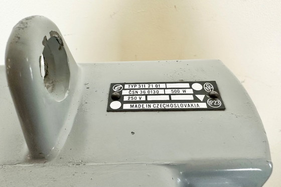 Image 1 of Vintage Silver Industrial Factory Pendant Lamp from Elektrosvit, 1960s