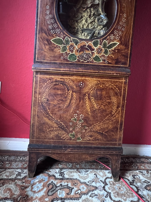 Comtoise Standuhr Korpus bemalt um 1840(?) ca 220 H 46 B 24 T – klokken, Wood (photo 2 of 14)