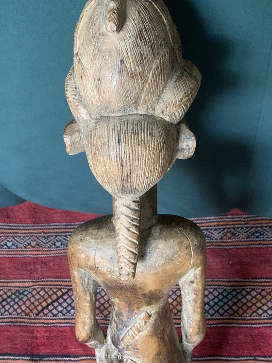 Large Baoulé Ancestor Statue, 63cm, Antique Wooden Sculpture (photo 20 of 30)