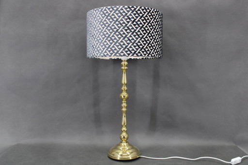 1960 Paar grote messing tafellampen van MS Belysnin, Denemarken