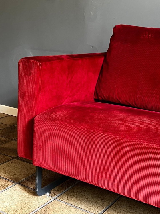 Cassina Sofa Red Corduroy – 3-5 seaters, Velvet, Metal (photo 13 of 20)
