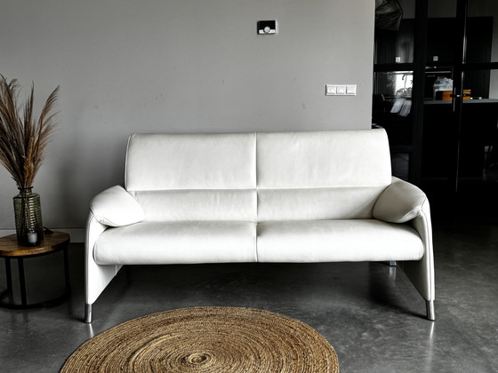 Image 1 of Leolux Felizia Design Sofa – White Leather – 185cm