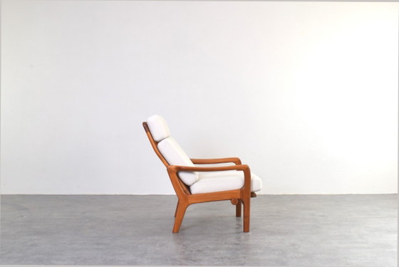 Image 1 of Set van 2 Deense teakhouten loungestoelen uit het midden van de 20e eeuw, ontworpen door Juul Kristensen, jaren 60.