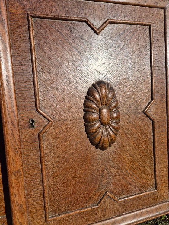 Image 1 of Antique Sideboard Buffet Cabinet