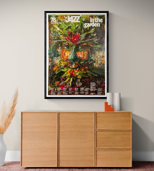Jazz en el jardín – 1978 – Póster vintage original de Günther Kieser | 119 × 84 cm | Alemania