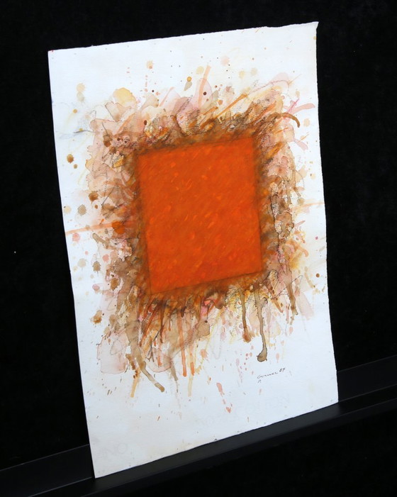 Image 1 of Berner, Bernd - senza titolo - 1984 - gouache + gesso su carta vergata - firmato a mano