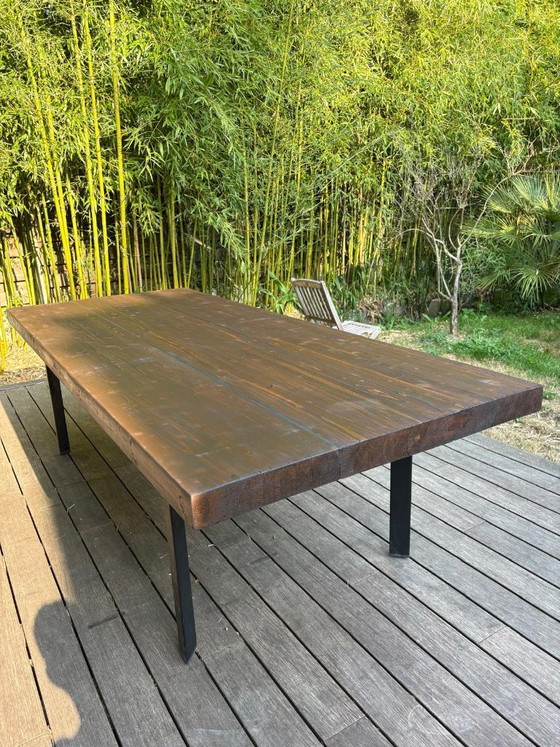 Handcrafted wooden/metal table – Dining tables, Iron (photo 2 of 10)