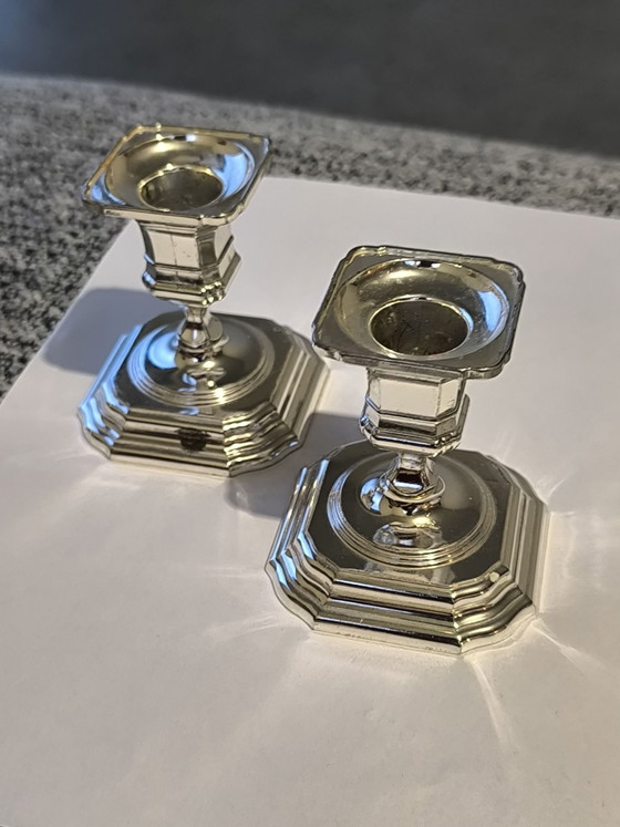 Splendido set di Portacandele vintage BMF argentati ( W. Germany ), Metallo, Argento, Argentato (foto 9 di 12)