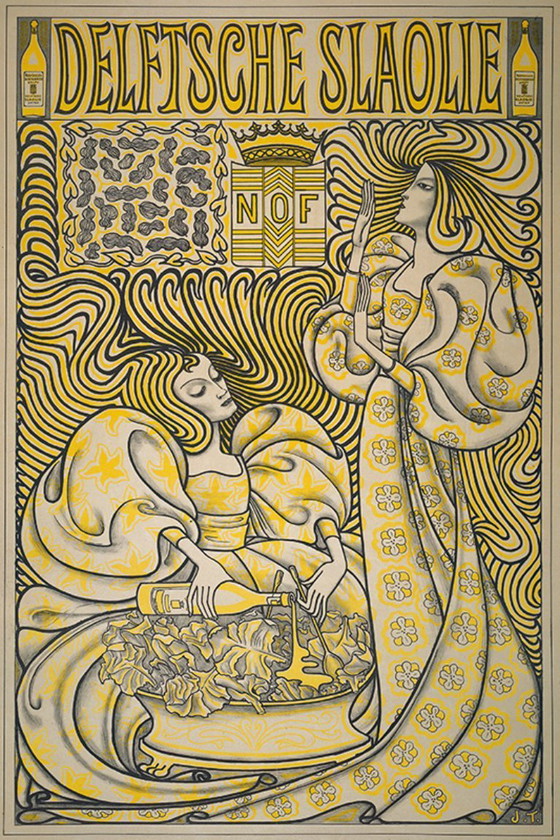 Image 1 of Jan Toorop ----Huile à salade de Delft