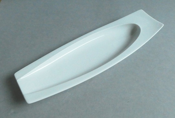 Image 1 of 2 kommen, wit porselein, Fürstenberg, serie TAPA, ontwerp Mikaela Dörfel