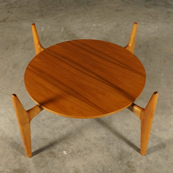 Vintage Walnut Coffee Table – Wilhelm Renz – 1960s – Glass, Wood (photo 13 of 15)