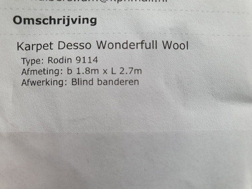 Tapis Desso Wondrrfull Wool