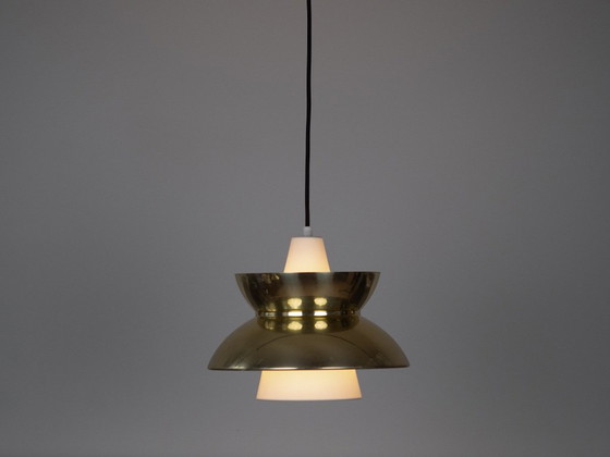 Coppia di 2 Lampade a Sospensione Vintage Danesi Doo Wop di Henning Klok, Louis Poulsen, anni '40 – Aluminium (photo 3 of 14)