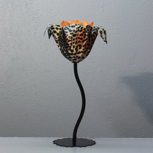 Georgia Jacob - Rare Vintage Lamp "Fleur De Savane" Design France 1990S