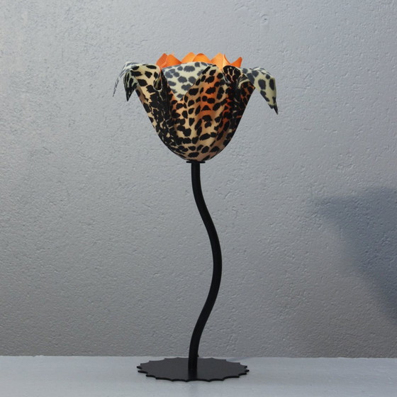 Image 1 of Georgia Jacob - Rare Vintage Lamp "Fleur De Savane" Design France 1990S