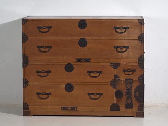 Antique Japanese Tansu - Meiji Period / Taishō (c. ) #28 – Chest of drawers, Iron (photo 33 of 40)
