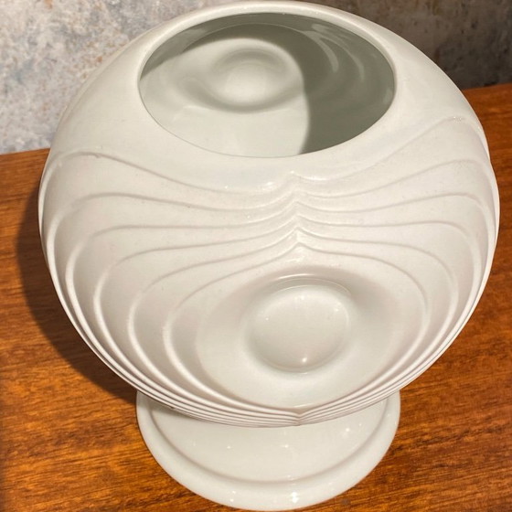 Image 1 of Op Art porcelain vase Royal Bavaria 60's