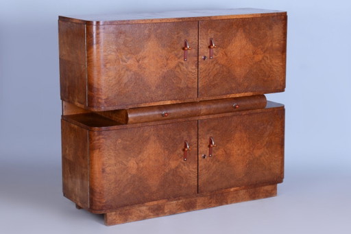 Gerestaureerd art-deco dressoir, van J. Halabala, UP Zavody, mahoniehout, Tsjechië, jaren 1920 – Metal, Wood (photo 2 of 44)