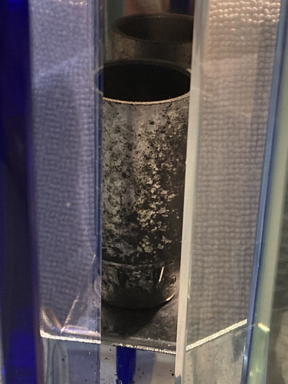 Image 1 of 2 applique da parete di VECA in vetro colorato e metallo