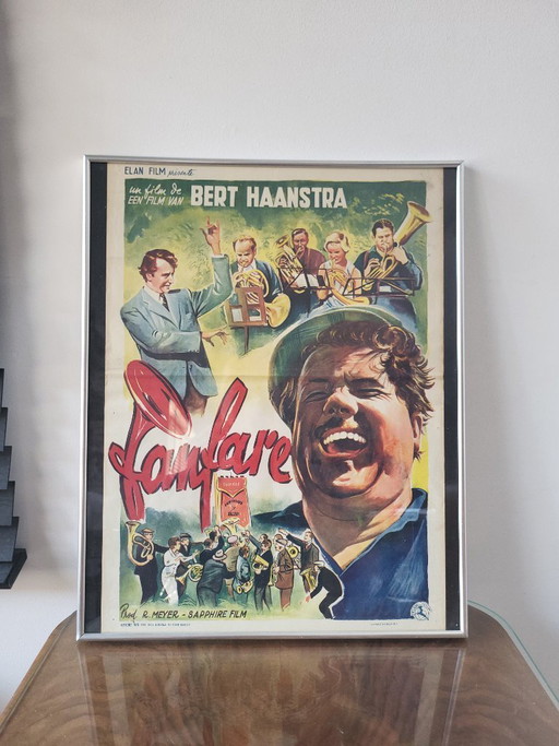Vintage-Filmplakat, Titel: Fanfare, aus dem Jahr 1958, Niederlande – wanddecoratie, Paper (photo 2 of 5)