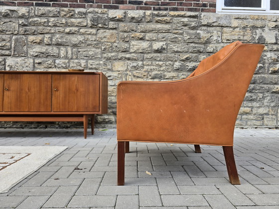 Image 1 of Borge Mogensen Frederica Fauteuil en cuir Vintage 60s 70s Loft Sudio
