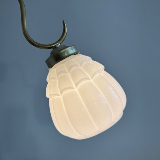 Antieke vintage wandlamp van opaalglas – wandlampen (photo 2 of 8)