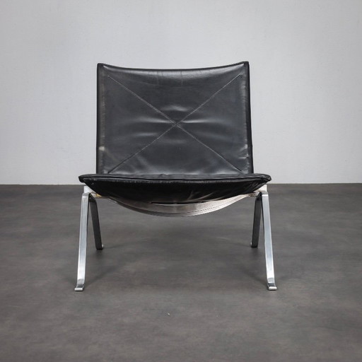 Rare First Edition Pair of PK22 Chairs by Poul Kjærholm for E. Kold Christensen, Denmark, 1958