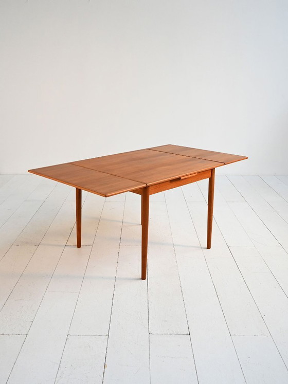 Image 1 of Teak extendable dining table, 1960s