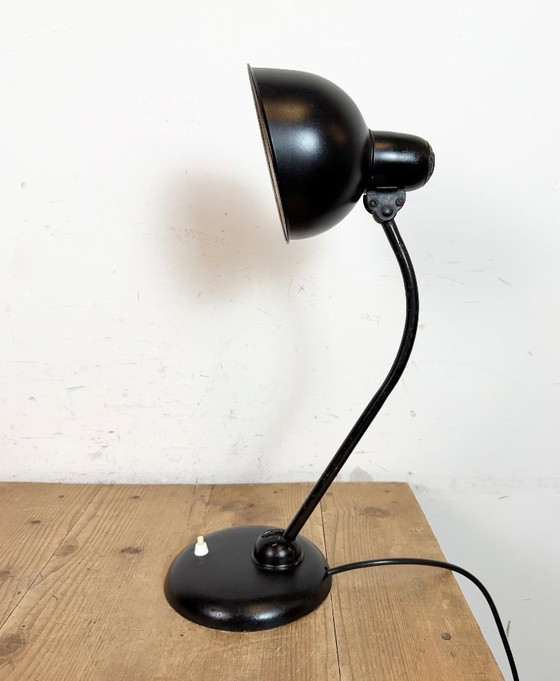 Image 1 of Lampada da tavolo nera vintage di Christian Dell per Kaiser Idell, anni '30