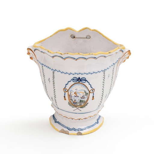 Wall planters - France, Provence - Allemagne-en-Provence manufacture - Earthenware - Late 18th century