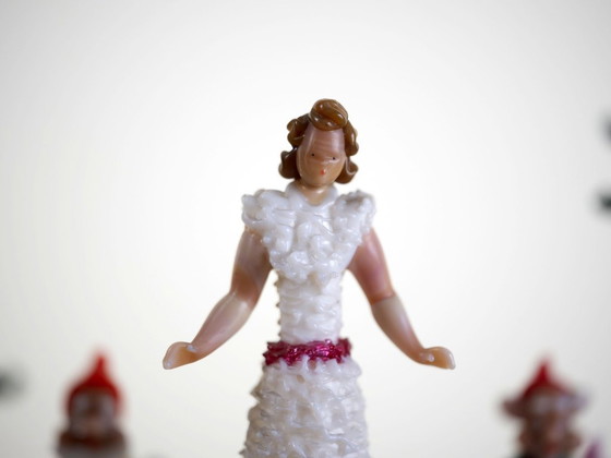 Image 1 of Ensemble de figurines vintage en verre, Jaroslav Brychta, 1930-1940