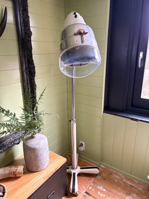Vintage hair dryer lamp