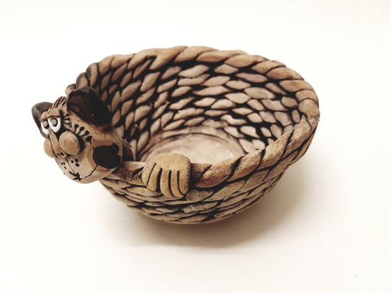 Image 1 of Ciotola fatta a mano "Gatto"