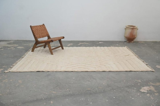 Image 1 of Minimalistischer marokkanischer Beni Ourain Teppich 3X2