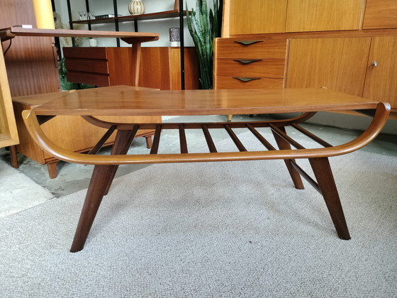 Image 1 of Tavolino vintage in teak, piano reversibile (Louis van Teeffelen?)