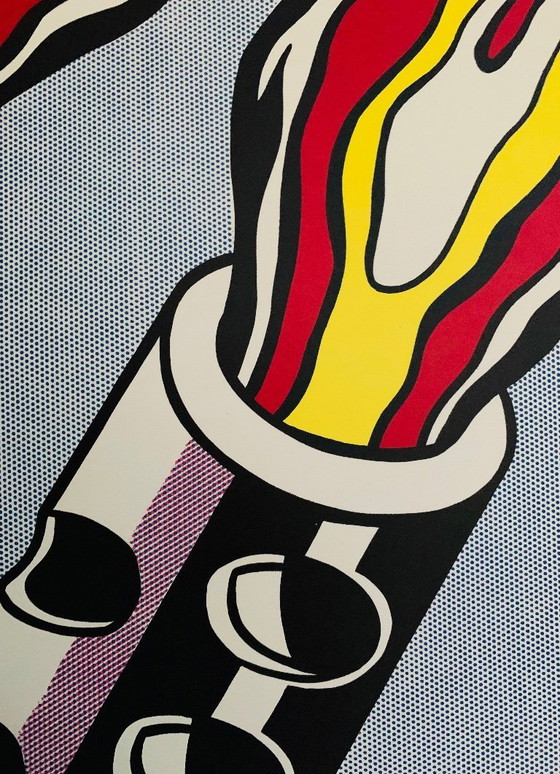 Image 1 of Roy Lichtenstein: "Triptychon, As I Opened Fire". 3-luik.