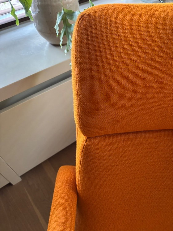 Image 1 of ARTIFORT F 142 WITH SWIVEL SAUCER BASE AND POUF WITH SWIVEL SAUCER BASE