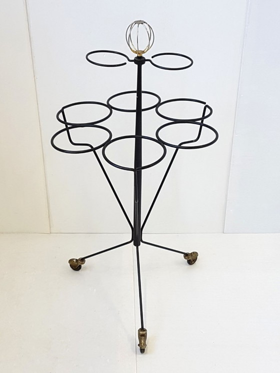 Image 1 of Plant Stand, Pot Holder, Planter, Vintage 1950s Rockabilly 50s